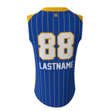 Alternative view of Spark Blue Women's Sleeveless 2-Button Fastpitch Softball Jersey