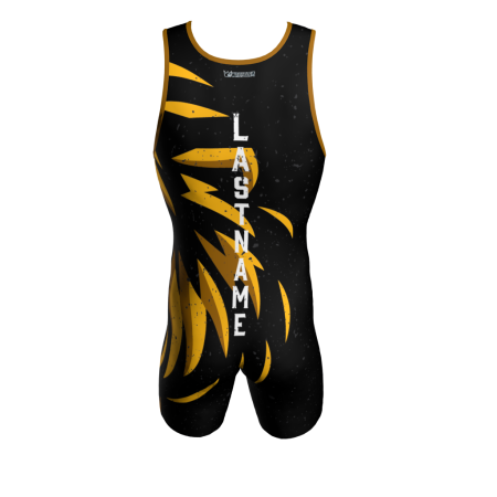 Alternative view of Kingsbane Wrestling Singlet