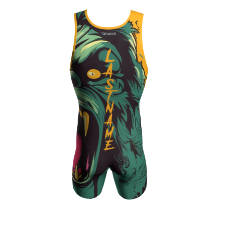 Alternative view of Rampage Wrestling Singlet