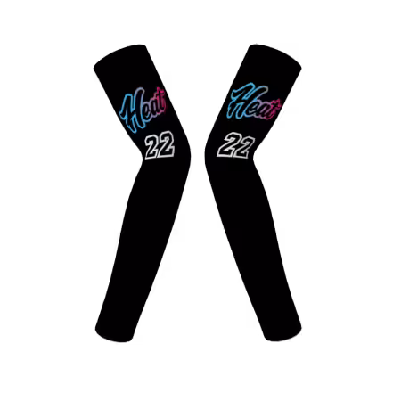 Heat volleyball arm sleeves with custom player number