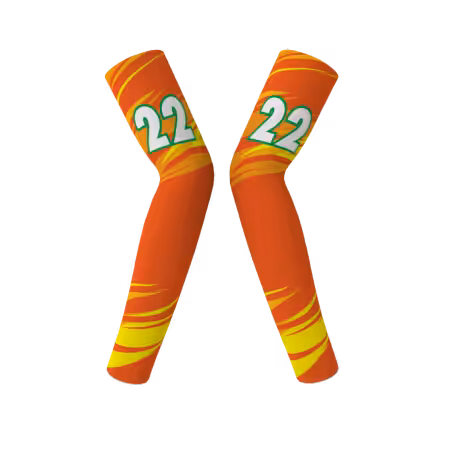 Crush volleyball arm sleeves with custom player number